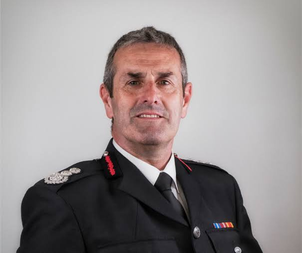 User-supplied photograph identified as Phil Garrigan, wearing fire service uniform